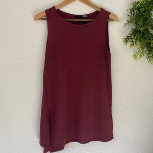 Rebel Sugar Maroon Sleeveless Top